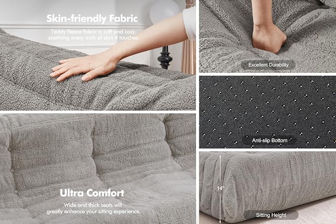 Bean Bag 3-Seater Chair Big Sofa Beanbag Chair - Image 6