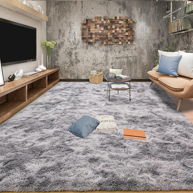 Tepook Fluffy Large Rugs for Living Room, Area Rug 6x9 Soft Carpet for Bedroom by Tepook