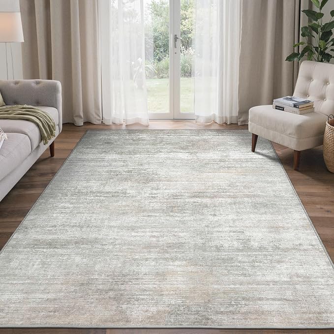 Area Rugs 3x5 for Living Room Bedroom, Modern Abstract Machine Washable Rug - Image 2