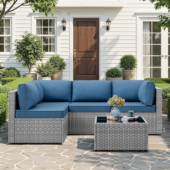 JAMFLY Patio Furniture Sets, 5-Piece Outdoor Patio Furniture - Image 3