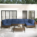 Grand patio Wicker Patio Furniture Set, All Weather Outdoor Sectional Sofa by GrandPatio