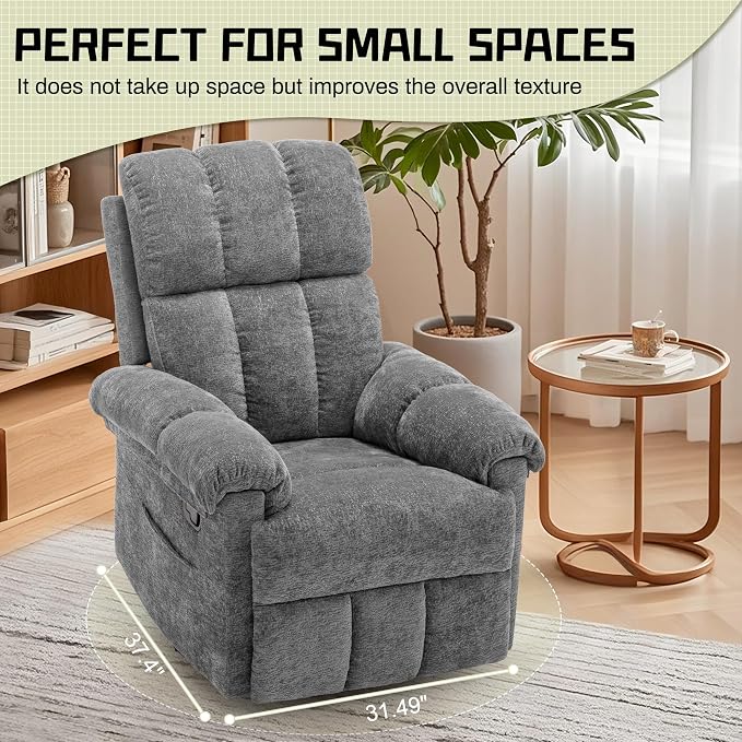 Korser Recliner Chair, Swivel Rocker Recliner Chair - Image 8