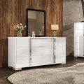 AMERLIFE 54" W High Gloss 6 Drawers Dressers by AMERLIFE