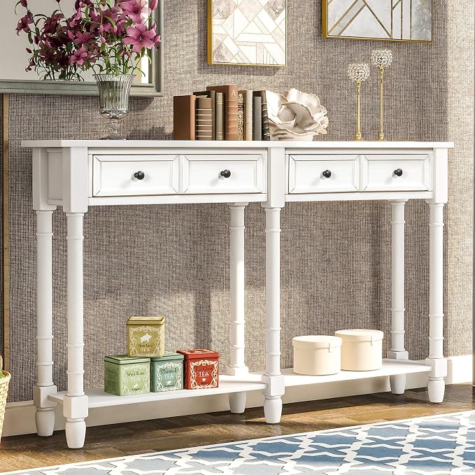 Merax Retro Console Table Sofa Table by Merax
