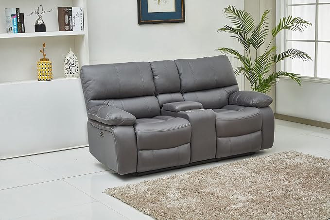 Betsy Furniture Microfiber Reclining Sofa Couch Set Living Room Set 8007 - Image 8