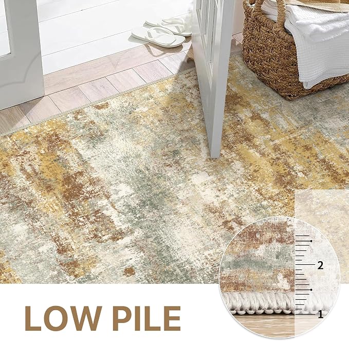 Area Rugs 6x9 for Living Room Bedroom, Modern Abstract Machine Washable Rug - Image 9