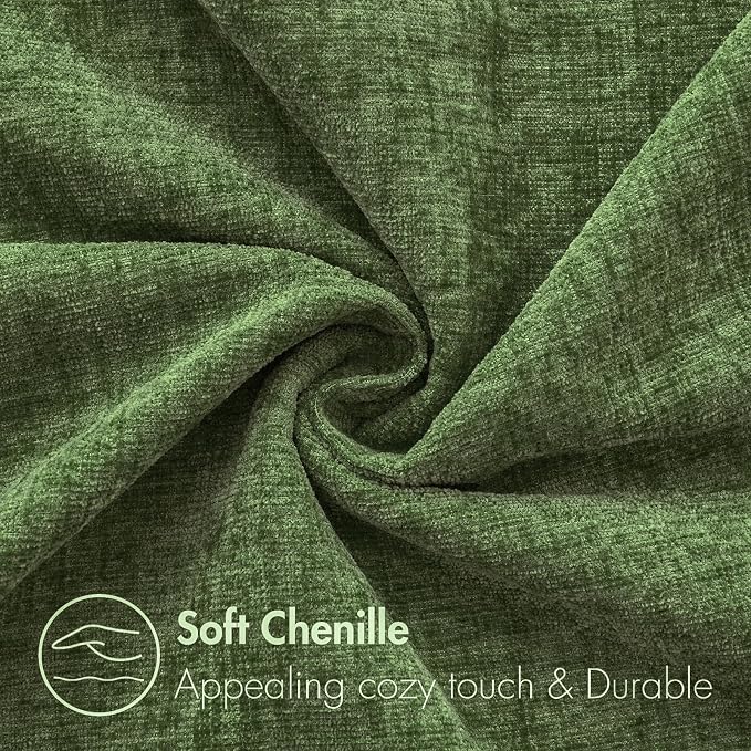 MIULEE Pack of 2 Couch Throw Pillow Covers 18x18Inch Soft Moss Green Spring - Image 2