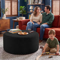 BSHOMGI Round Coffee Table Ottoman by BSHOMGI