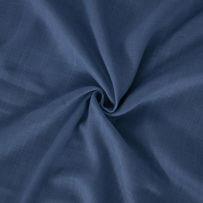 BGment Linen Navy Blue Curtains 96 Inches Long - Image 9