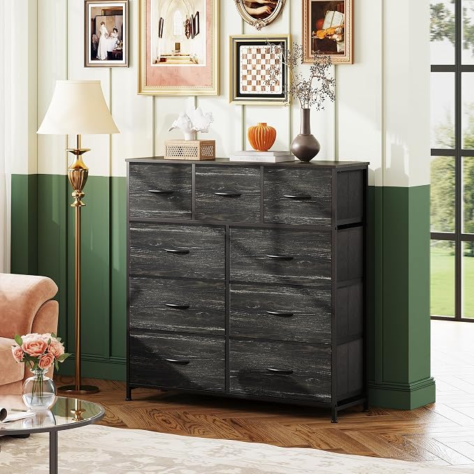 WLIVE 9-Drawer Dresser, Fabric Storage Tower - Image 2