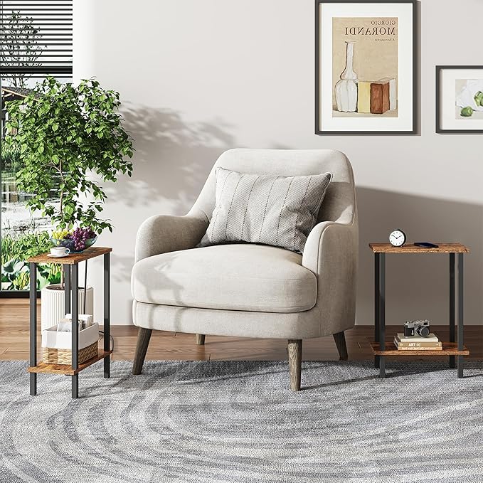 TUTOTAK Small Side Table, Narrow End Table, Skinny Sofa Table, Slim Nightstand - Image 6