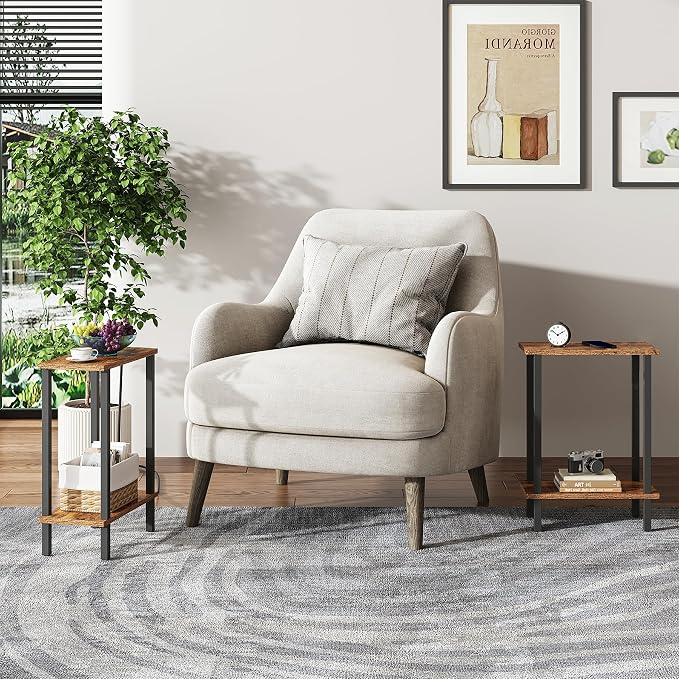 TUTOTAK Small Side Table, Narrow End Table, Skinny Sofa Table, Slim Nightstand - Image 9