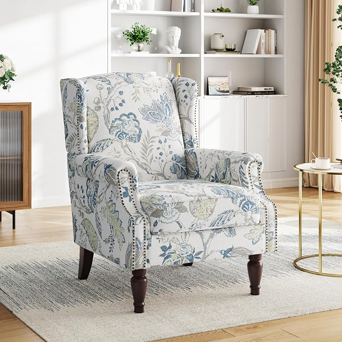 Pia Ricco High Back Floral Accent Chair by PiaRicco