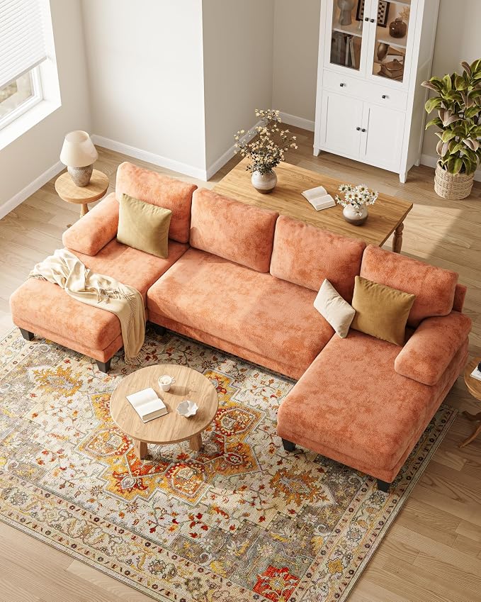 U-Shaped Sectional Couches for Living Room | 112 Inch Modern Sectional Couch | - Image 3