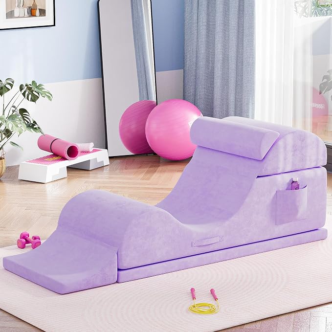 Convertible Yoga Chair for Adults, Ergonomic Foam Lounge by smilesun