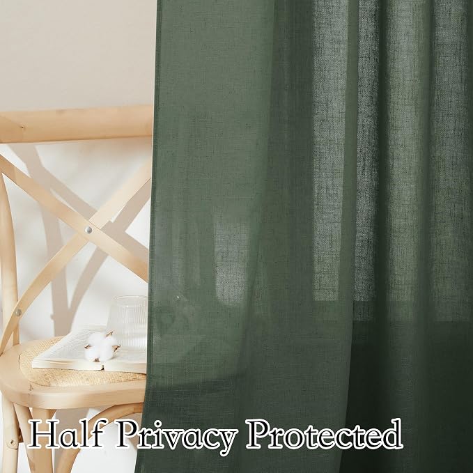 RYB HOME Linen Blended Curtains - Image 4