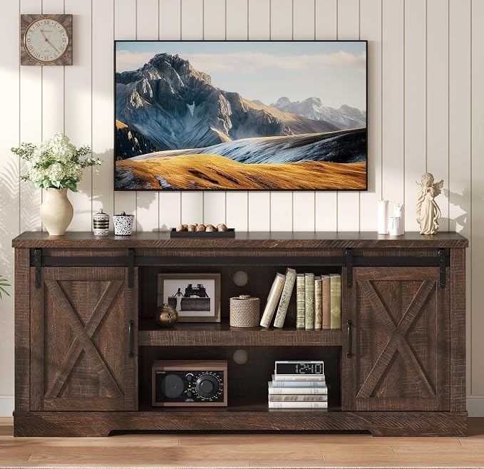 AMERLIFE 66" Farmhouse TV Stand - Image 3