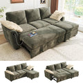 Ihanherry Modular Convertible Sectional Sofa Bed, Reversible Chaise & Storage by iHanHerry