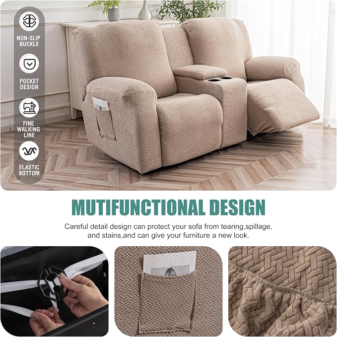 Genina Recliner Loveseat Covers - Image 5
