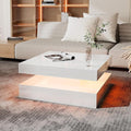 HedoAjim White LED Coffee Table by HedoAjim