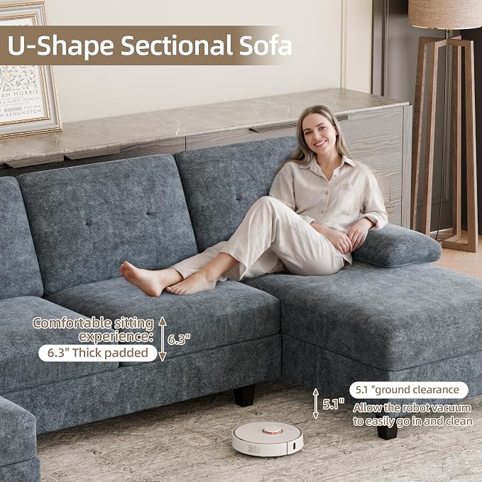 Shintenchi U-Shaped Sectional Couches - Image 6