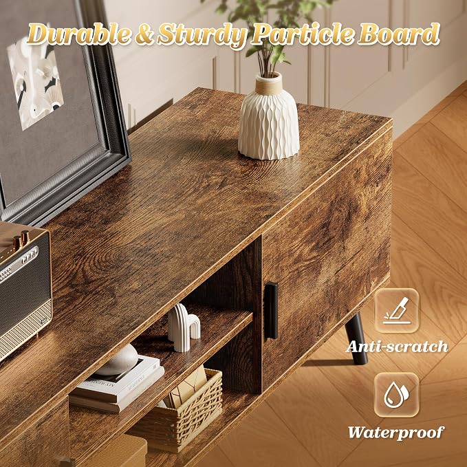 SUPERJARE 70.9 Inch TV Stand for 65, 75 Inch TV, Entertainment Center - Image 7