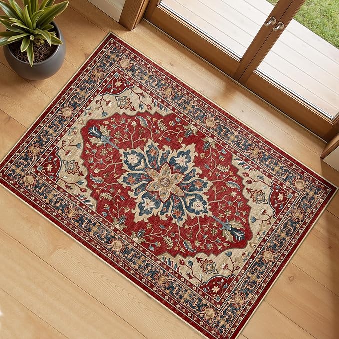 RELEANY Area Rugs 2'x3' Kitchen Rugs Entry Rug Small Rugs by RELEANY