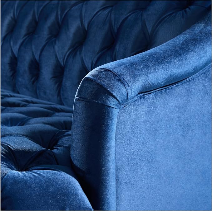 Christopher Knight Home Minxi Velvet Upholstered 3 Seater Sofa Couch, Wooden - Image 11