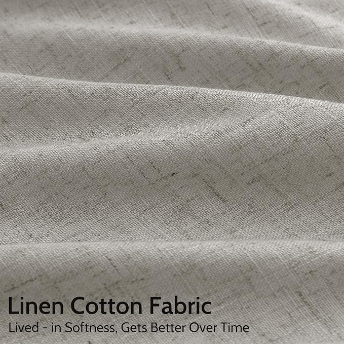 Silver Grey Linen Curtains 102 Inches - Image 4