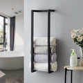 Towel Rack for Rolled Towels, Towel Rack for Bathroom, Wall Mounted Metal by Roeveca