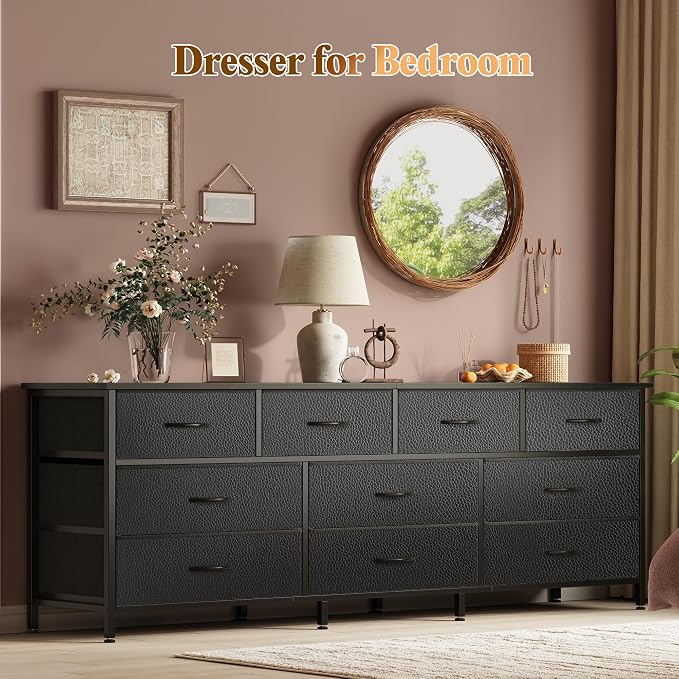 Huuger 63 Inch Dresser for Bedroom, Long Dresser - Image 7