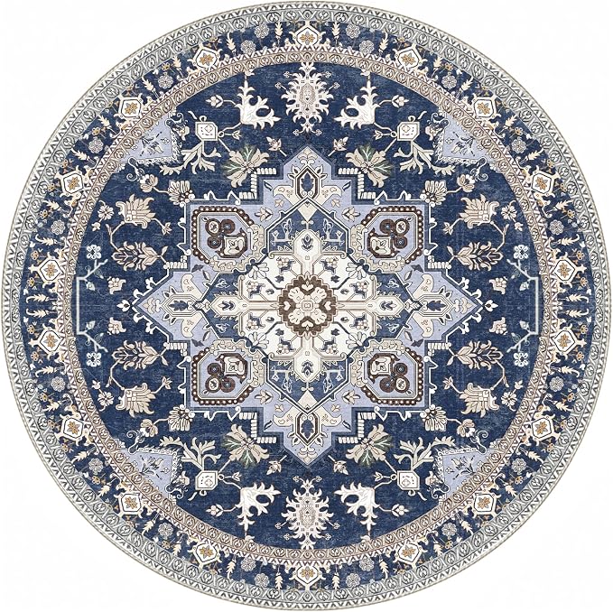 OPPODREAM Soft Round Rug 5ft, Washable Circle Rug 5ft - Image 9