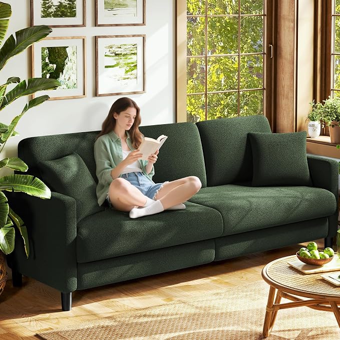 Welzona 83" Couches for Living Room, Teddy Sofa Couch, Comfy Sofas for Living by WelzonaDirect