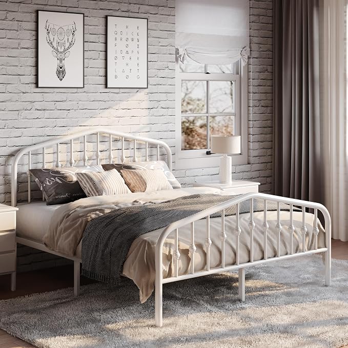 SHA CERLIN Full Size Metal Platform Bed Frame - Image 3