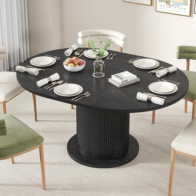 43.3 inch 59 inch Adjustable Size Round Dining Table - Image 4