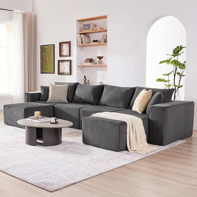 Weture 135.4" Cloud Couch Sectional, Modular Sectional Sofa - Image 6