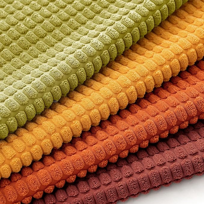 MIULEE Fall Decorative Pillow Covers 20x20 Inch Set of 4 Burnt Orange Green - Image 2