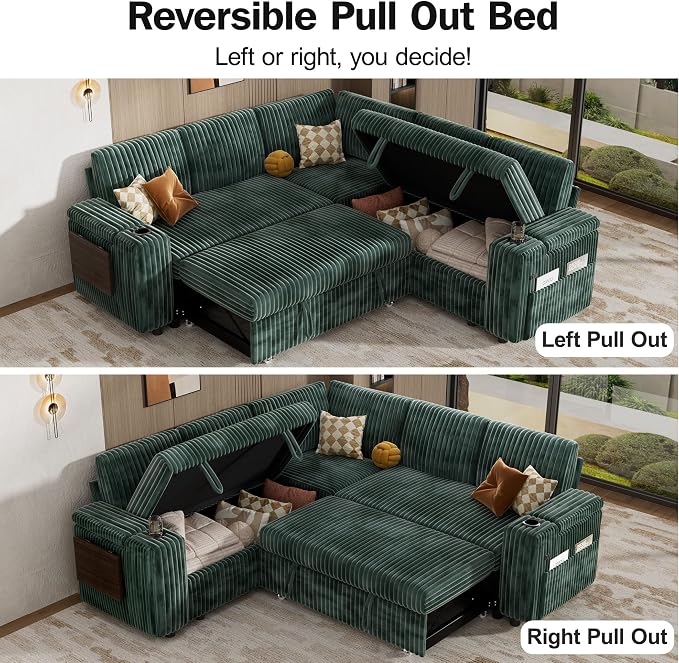 Vipbear 86" Modular Sectional Sleeper Sofa - Image 6