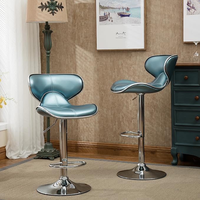 Roundhill Furniture Masaccio Cushioned Leatherette Upholstery Airlift - Image 4