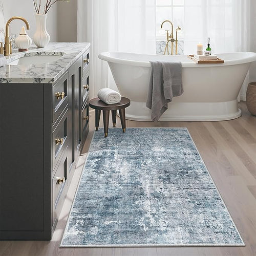 3x4 Rug, Small Area Rug for Kitchen, Machine Washable Non-Slip Throw Rug by Soalmost