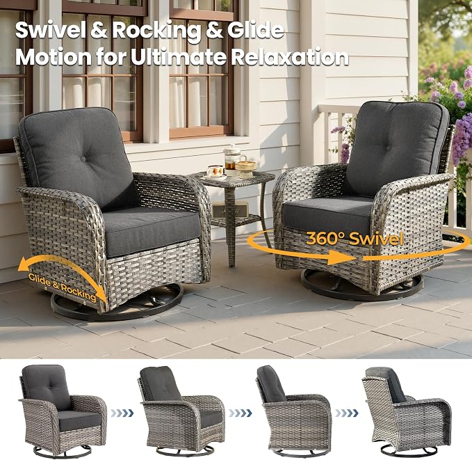 Weaxty 8 Pieces Outdoor Patio Furniture Sets - Image 3