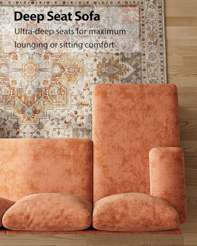 U-Shaped Sectional Couches for Living Room | 112 Inch Modern Sectional Couch | - Image 5