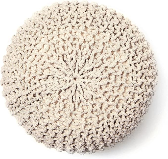 REDEARTH · Round Pouf Ottoman - Image 5