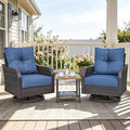 Outdoor Swivel Rocker Chairs, Wicker Swivel Rocking Chairs by COMLAXFIELD