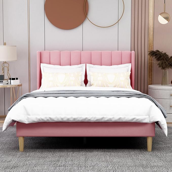 AGARTT Upholstered Platform Bed Frame Full Size - Image 3