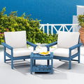 SERWALL HDPE Patio Sofa Set, 3-piece Sectional Outdoor Furniture Set, All by SERWALL