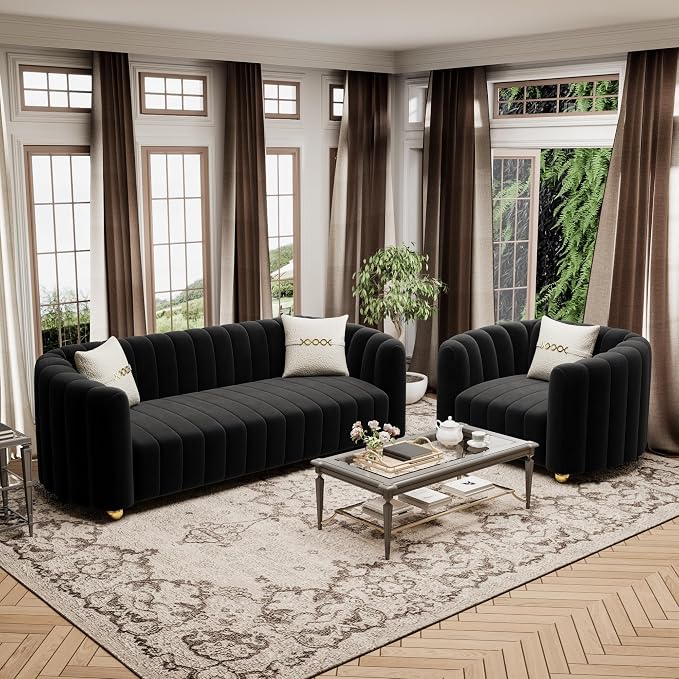 42" Velvet Sofa Chair for Living Room, Modern Single Sofa - Image 6
