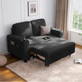 LINSY HOME Loveseat Sofa with Pull Out Couch Chaise: 2-in-1 Convertible 2 by LINSYHOME