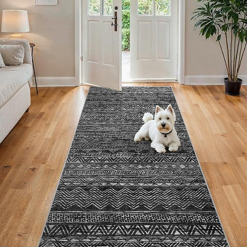 4x8 Washable Hallway Runner Rug：Moroccan Non-Slip Wide Runners - Image 2