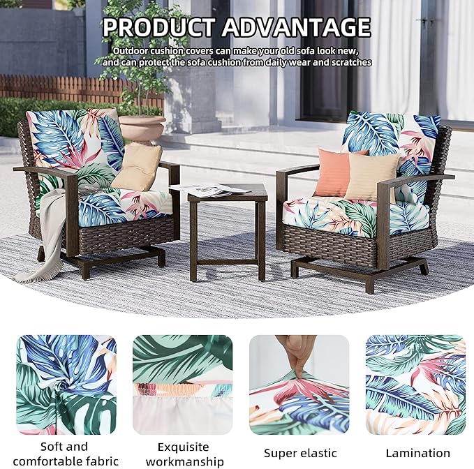 Outdoor Cushion Covers Set, Replacement - Image 3